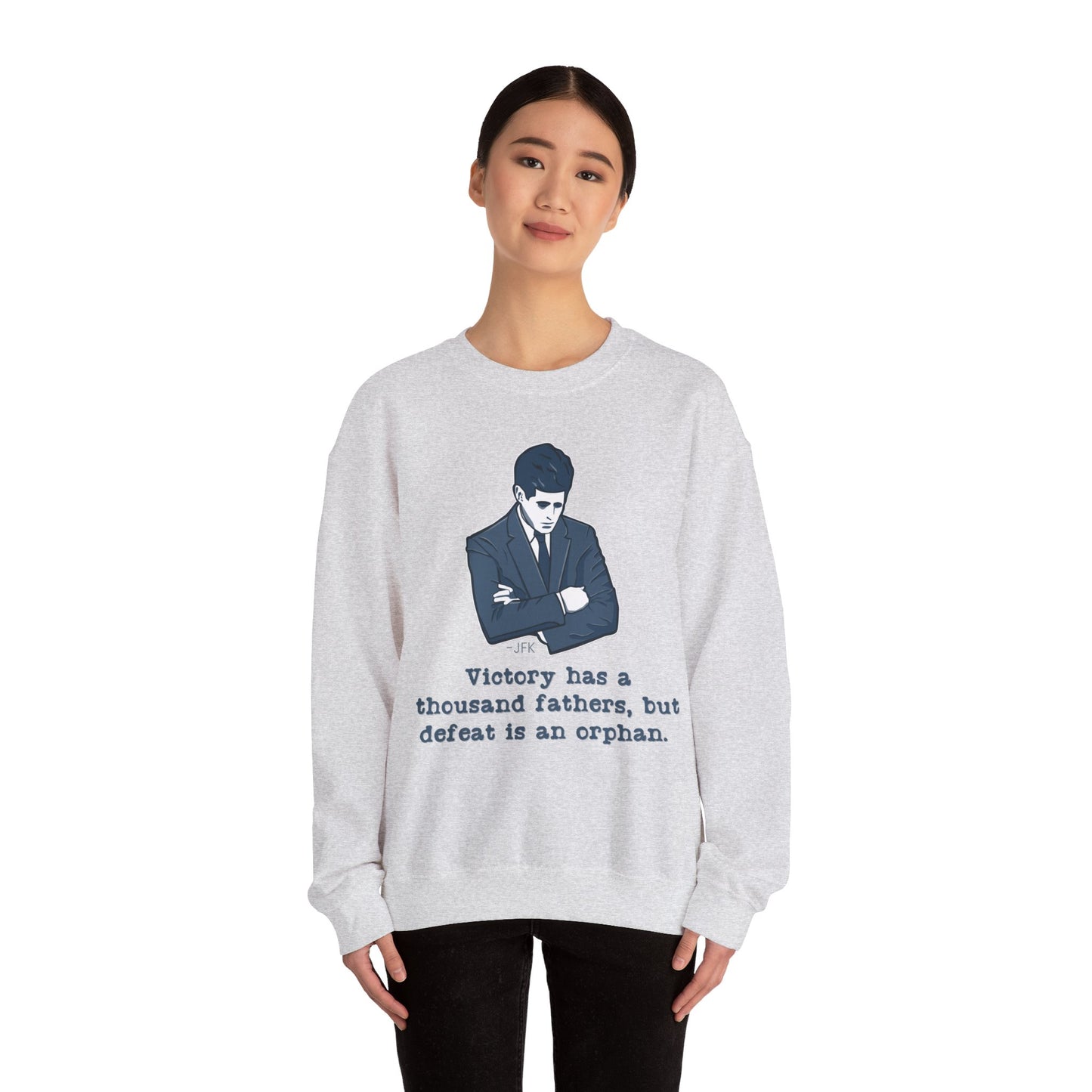 JFK Thousand Fathers Women's Relaxed Sweatshirt (IW Blues Logo) - Sweet Baby Jeez Teez