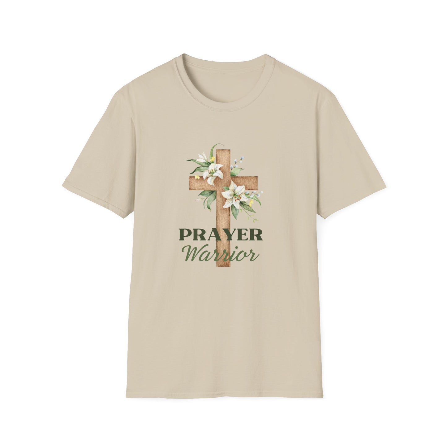 Prayer Warrior Women's Relaxed/Plus Tshirt (Lillies Logo)