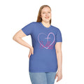 Biblical Babe Women's Relaxed/Plus Tshirt (Pink Heart Logo) - Sweet Baby Jeez Teez