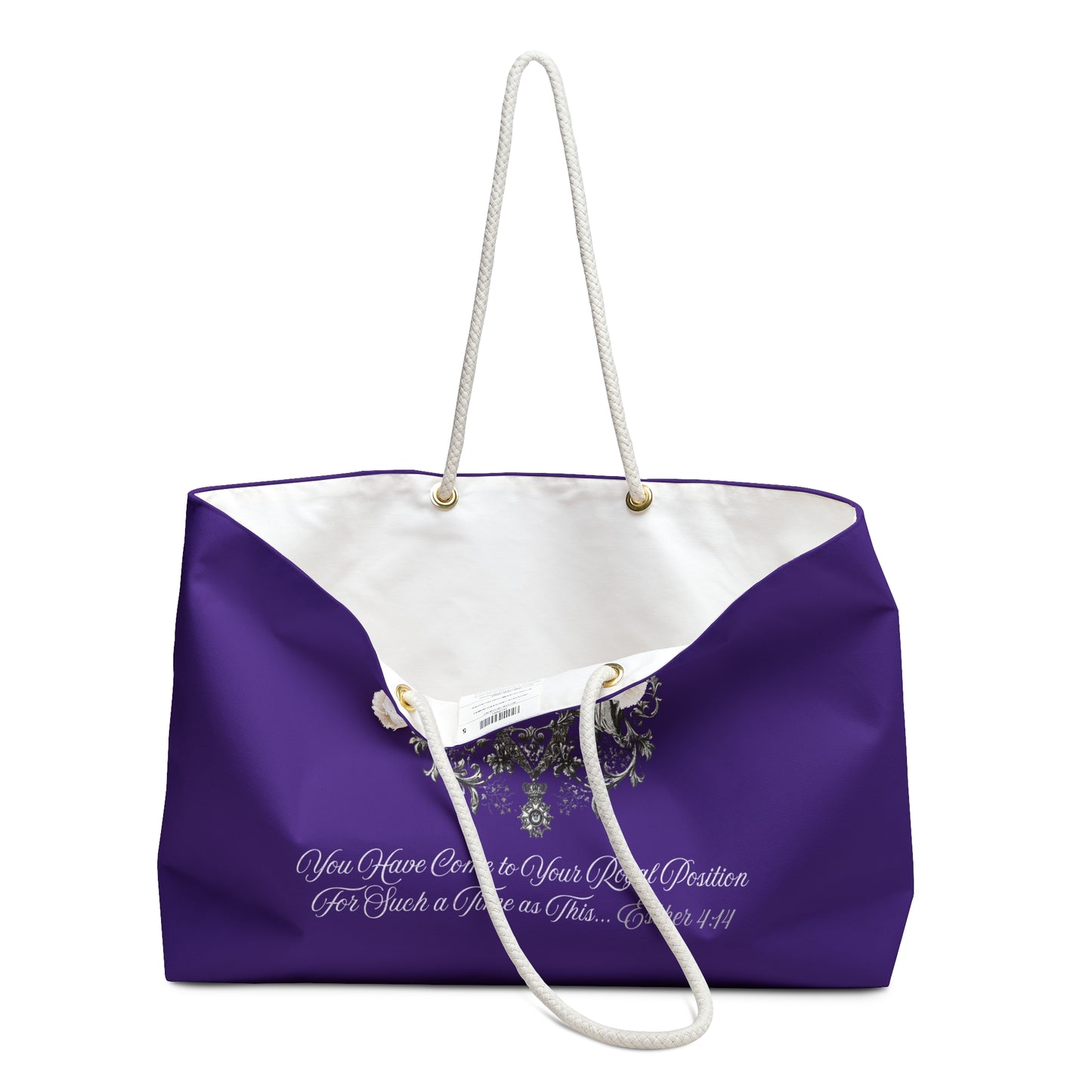 Copy of ARS/ FoRe! - Esther 4:14 Inspirational Weekender Bag (Purple)