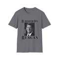 Raised on Reagan Men's Tshirt (Black Logo) - Sweet Baby Jeez Teez