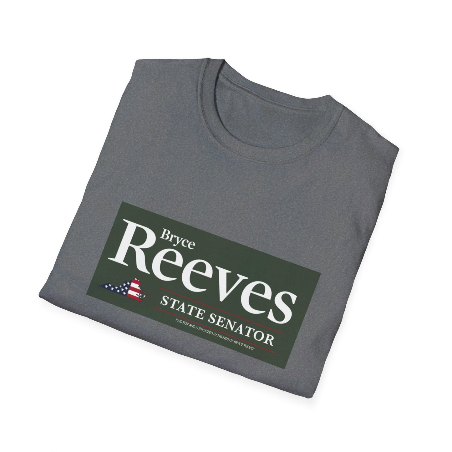 Senator Bryce Reeves Men's Tshirt (Army Green Logo) - Sweet Baby Jeez Teez