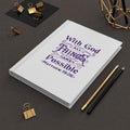 All Things are Possible Hardcover Journal (Purple Logo) - Sweet Baby Jeez Teez