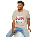 Raised Right Men's Tshirt (White Logo) - Sweet Baby Jeez Teez