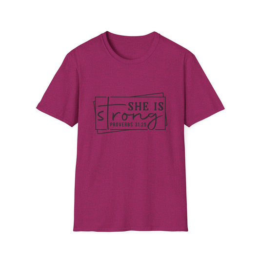 She is Strong Women's Relaxed/Plus Tshirt (Box Logo)