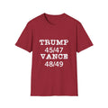 Trump/Vance Men's Tshirt (White Logo) - Sweet Baby Jeez Teez