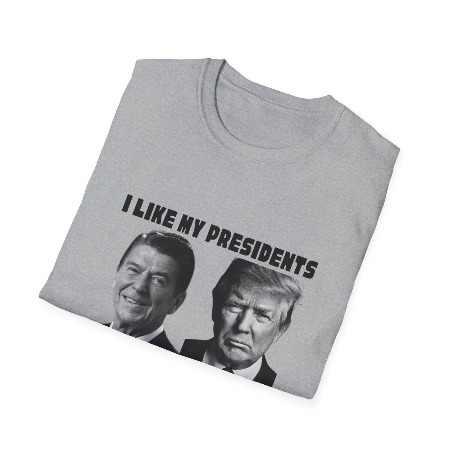 I Like My Presidents Men's Tshirt (Black Logo)