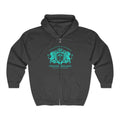 ARS Prayer Brigade Heavy Full Zip Hoodie (Purple with Aqua Logo)