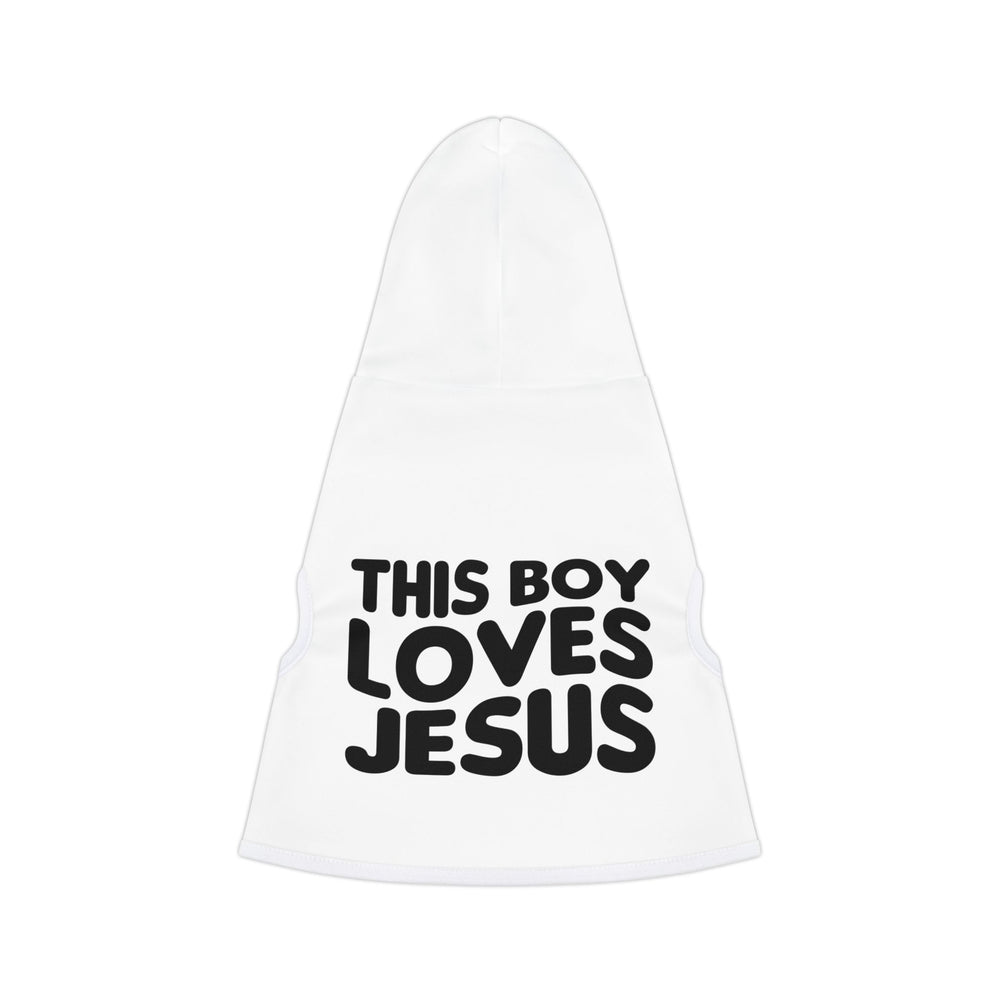 This Boy Loves Jesus Pet Hoodie