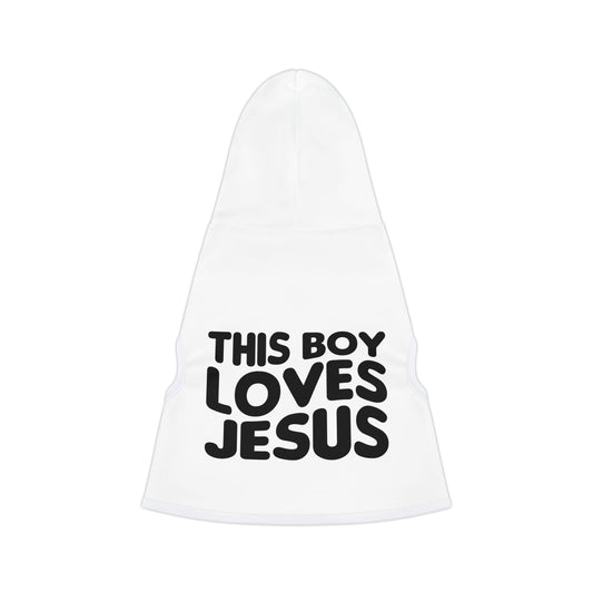 This Boy Loves Jesus Pet Hoodie