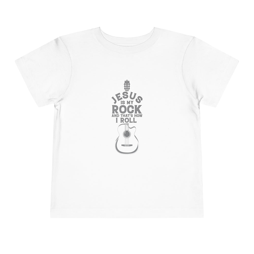 Jesus is My Rock Toddler Tshirt (Gray Logo) - Sweet Baby Jeez Teez