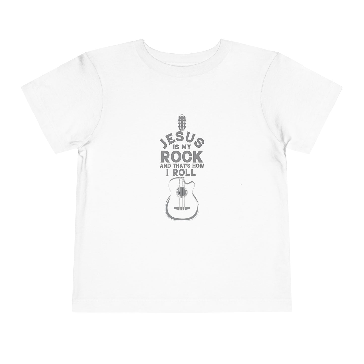 Jesus is My Rock Toddler Tshirt (Gray Logo)