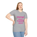 Trump/Vance Women's Relaxed/Plus Tshirt (Hot Pink Logo) - Sweet Baby Jeez Teez