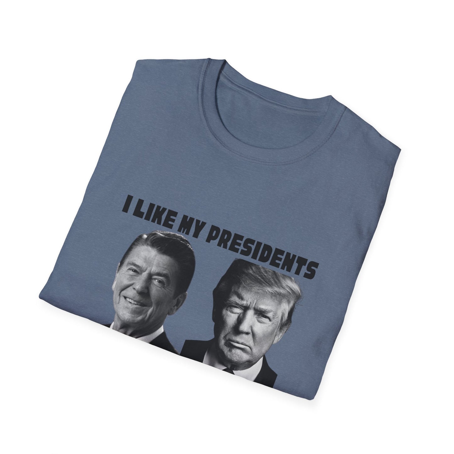 I Like My Presidents Men's Tshirt (Black Logo)