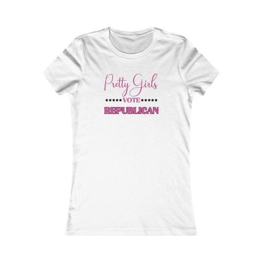 Pretty Girls Women's Fitted Tshirt (Pink/Black Logo) - Sweet Baby Jeez Teez