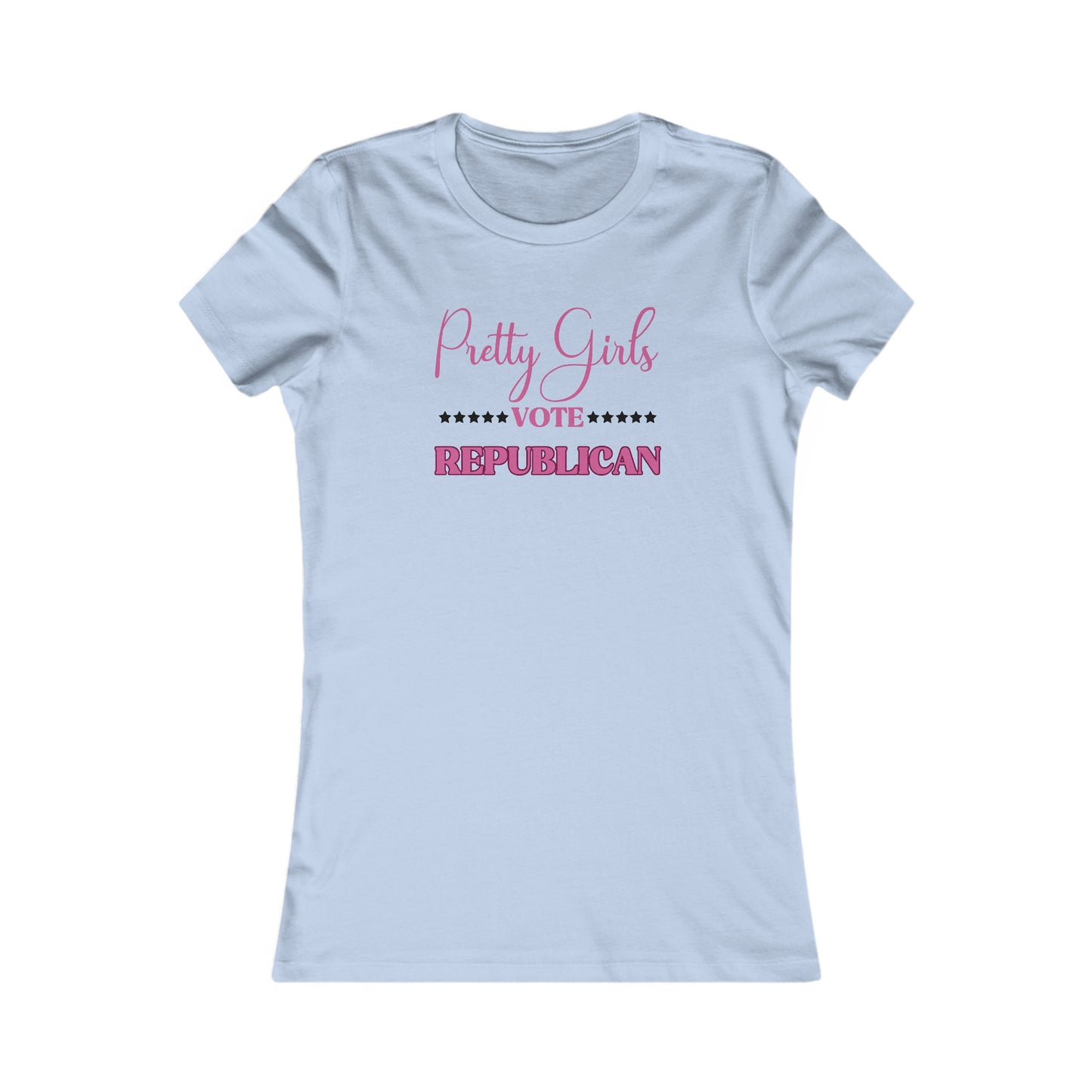 Pretty Girls Women's Fitted Tshirt (Pink/Black Logo) - Sweet Baby Jeez Teez