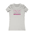 Pretty Girls Women's Fitted Tshirt (Pink/Black Logo) - Sweet Baby Jeez Teez