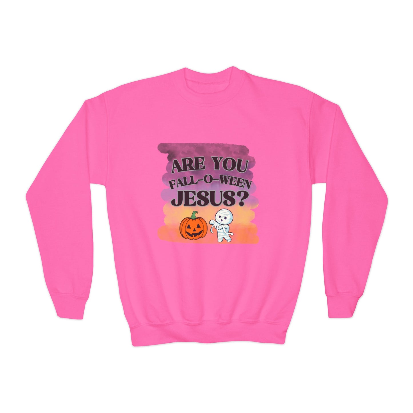 Fall-O-Ween Kids Unisex Sweatshirt - Sweet Baby Jeez Teez