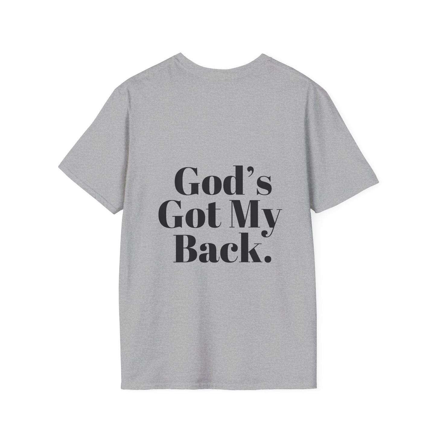 God's Got My Back Women's Relaxed/Plus Tshirt (Black Back Logo) - Sweet Baby Jeez Teez