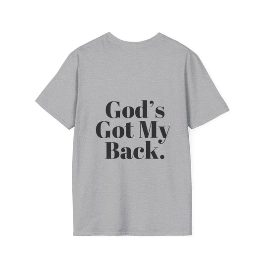 God's Got My Back Women's Relaxed/Plus Tshirt (Black Back Logo) - Sweet Baby Jeez Teez