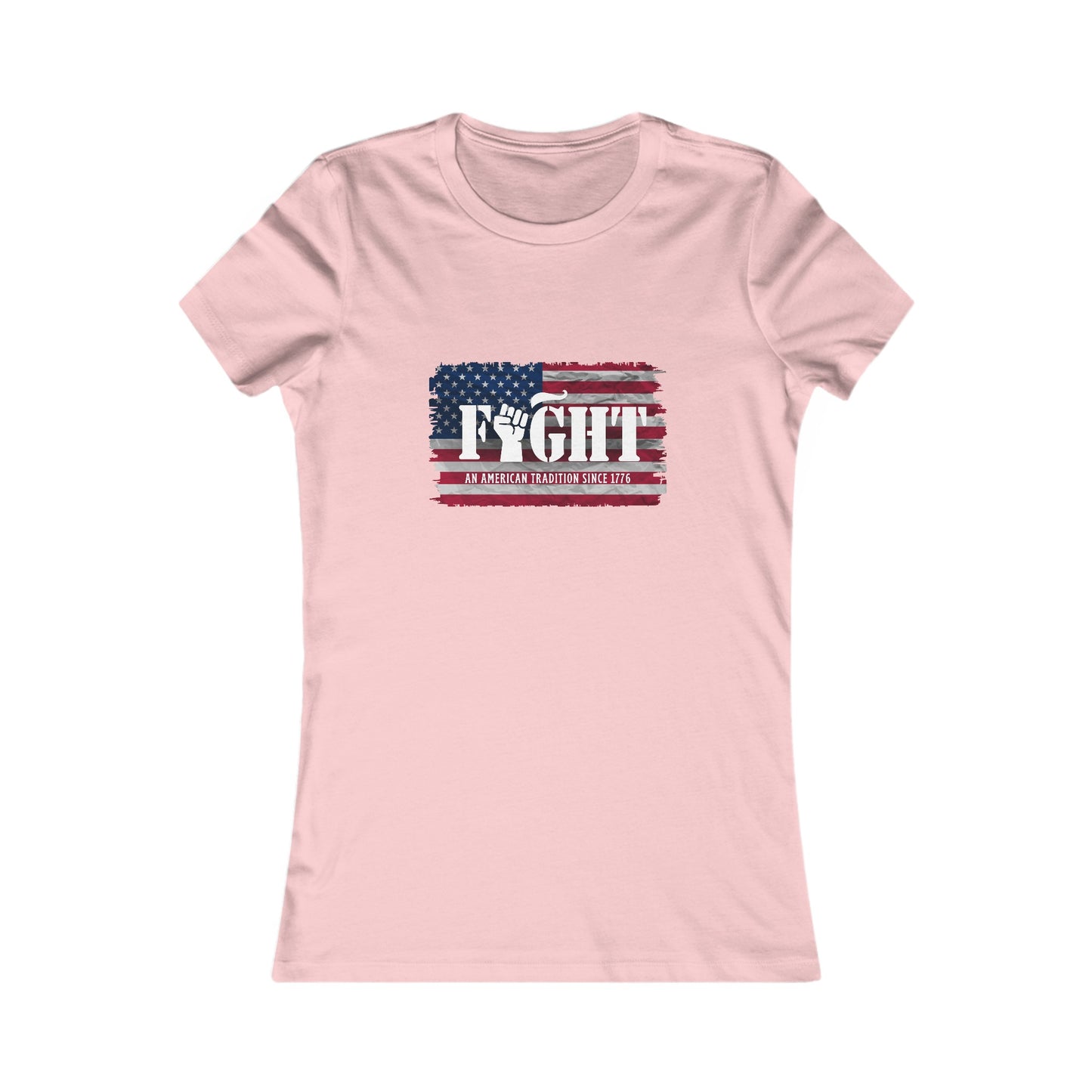 Fight Flag Women's Fitted Tshirt - Sweet Baby Jeez Teez