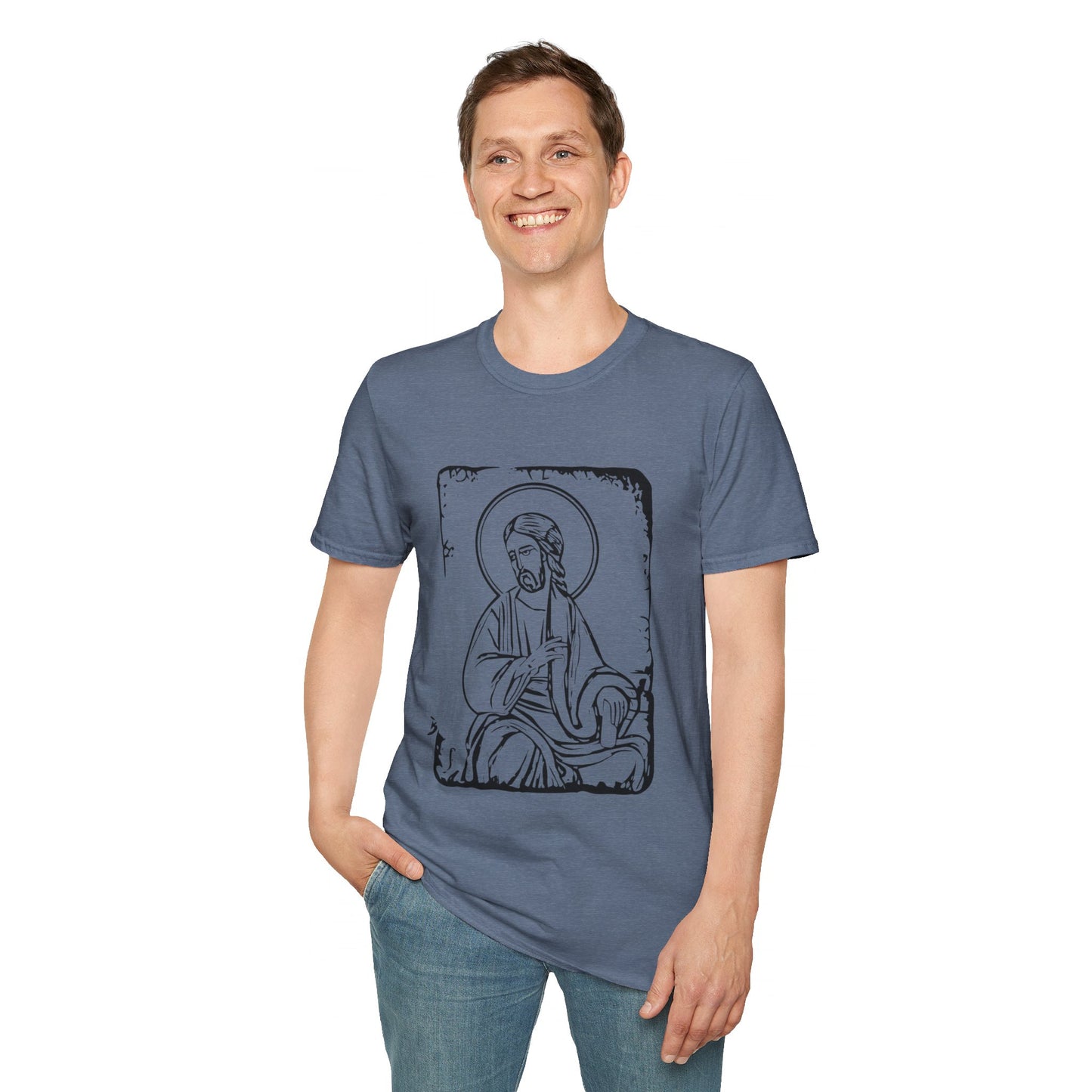 Orthodox Icon Men's Tshirt (Black Logo)