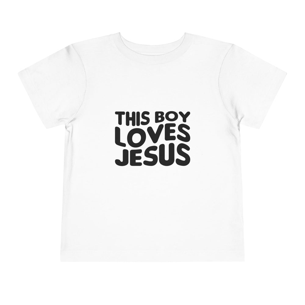 This Boy Loves Jesus Toddler Tshirt