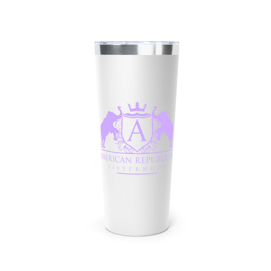 ARS T Lilac Logo Copper Vacuum Insulated Tumbler, 22oz