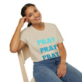 Pray On It Women's Relaxed/Plus Tshirt (Teals Logo) - Sweet Baby Jeez Teez