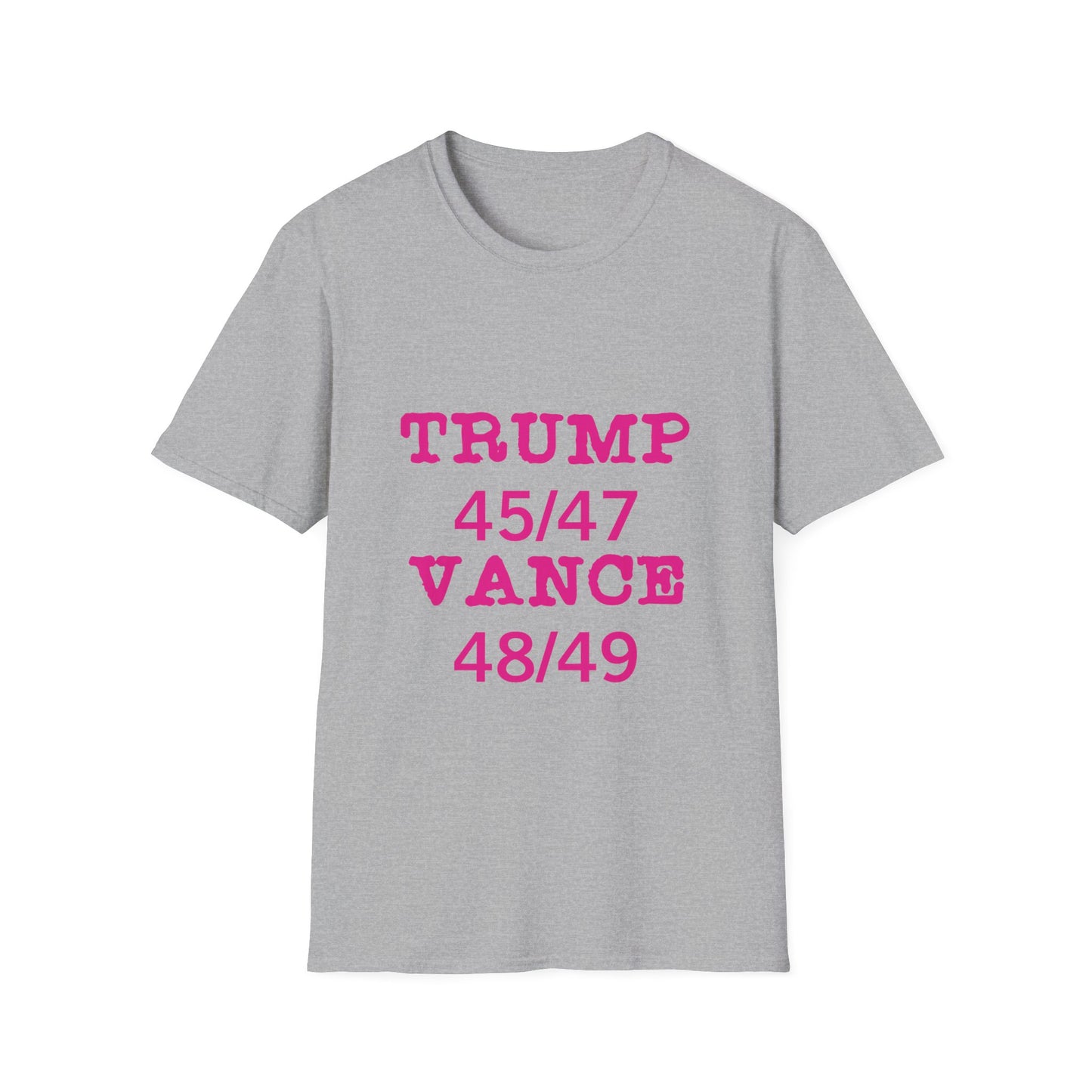 Trump/Vance Women's Relaxed/Plus Tshirt (Hot Pink Logo) - Sweet Baby Jeez Teez