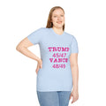 Trump/Vance Women's Relaxed/Plus Tshirt (Hot Pink Logo) - Sweet Baby Jeez Teez