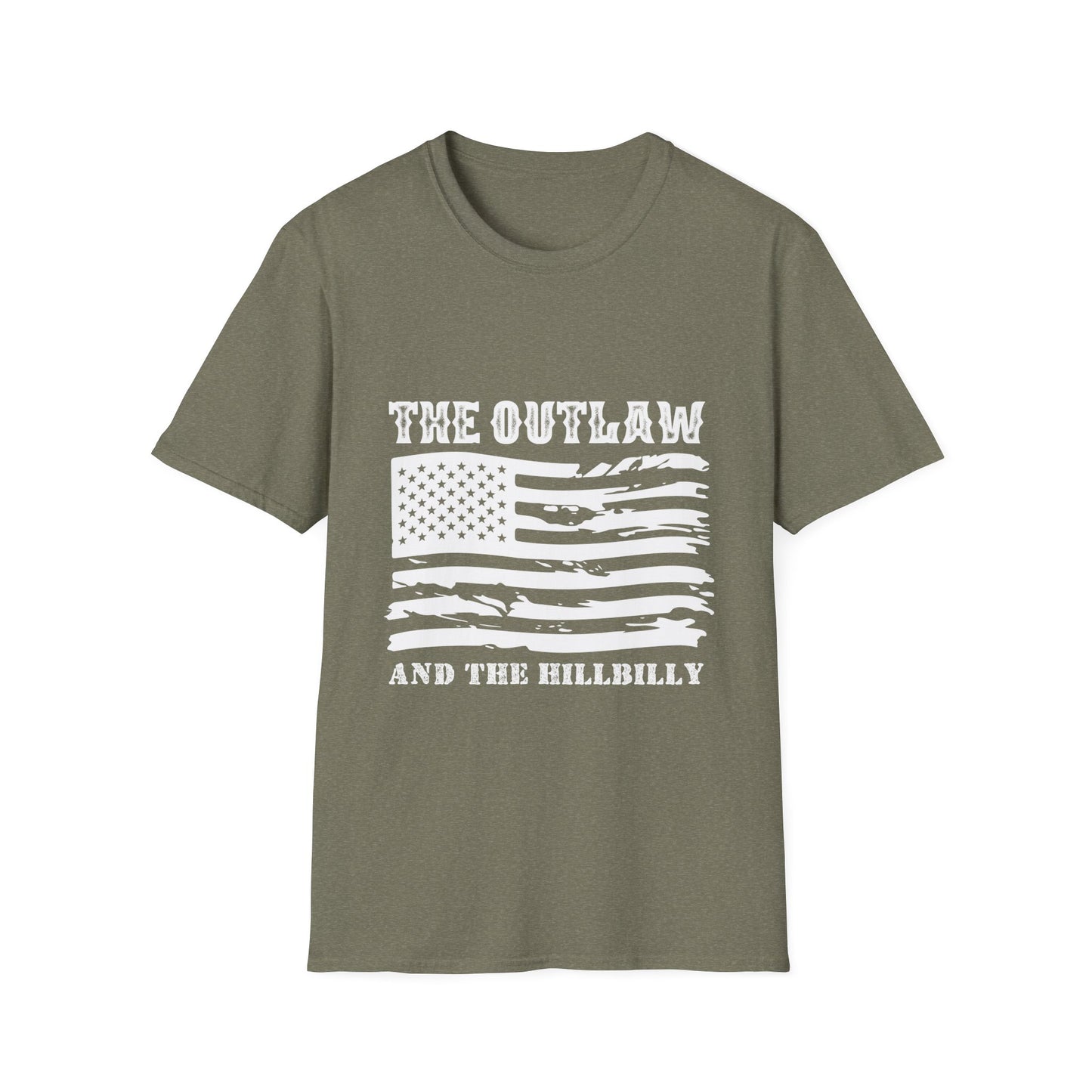 Outlaw Men's Tshirt (White Logo) - Sweet Baby Jeez Teez