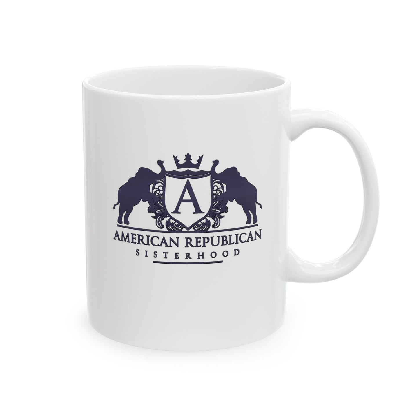 ARS Black Plum Logo Ceramic Mug, (11oz)