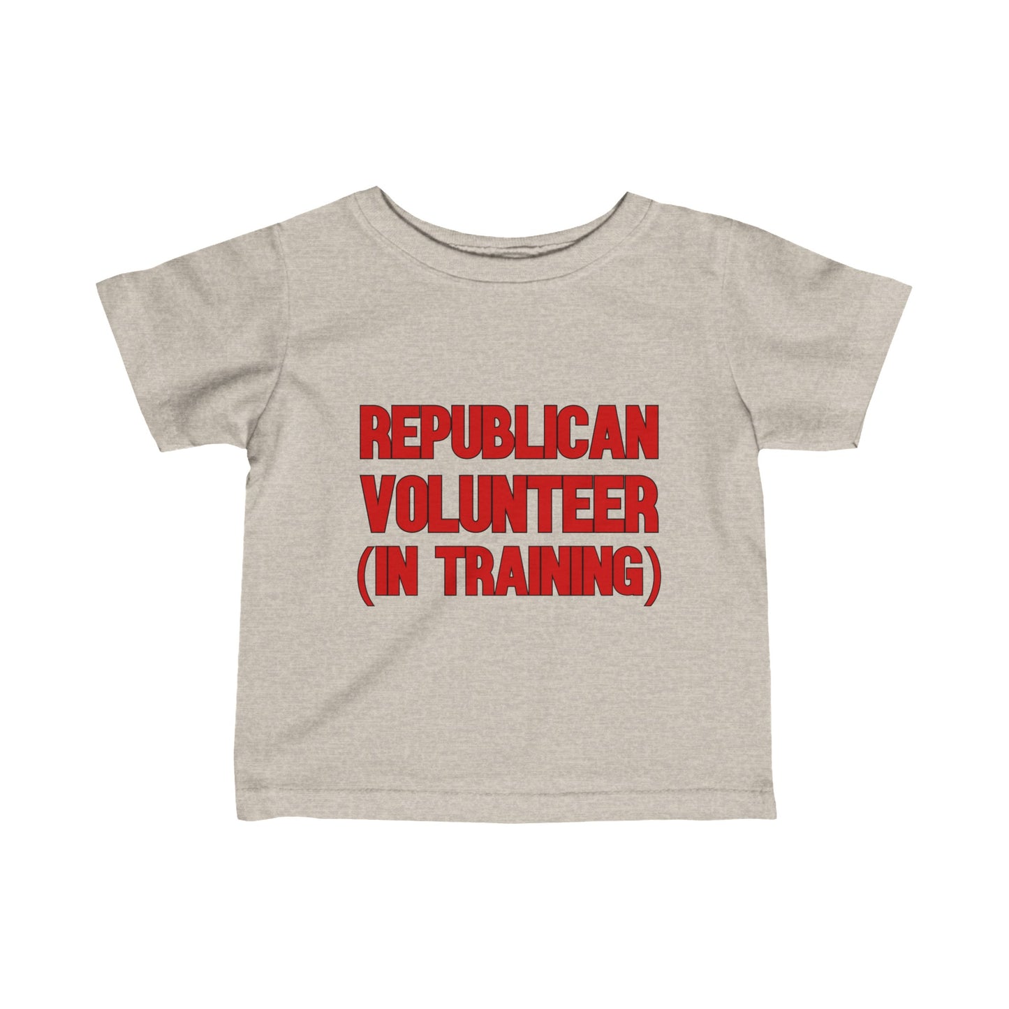 Republican Volunteer Unisex Toddler Tshirt (Red Logo) - Sweet Baby Jeez Teez