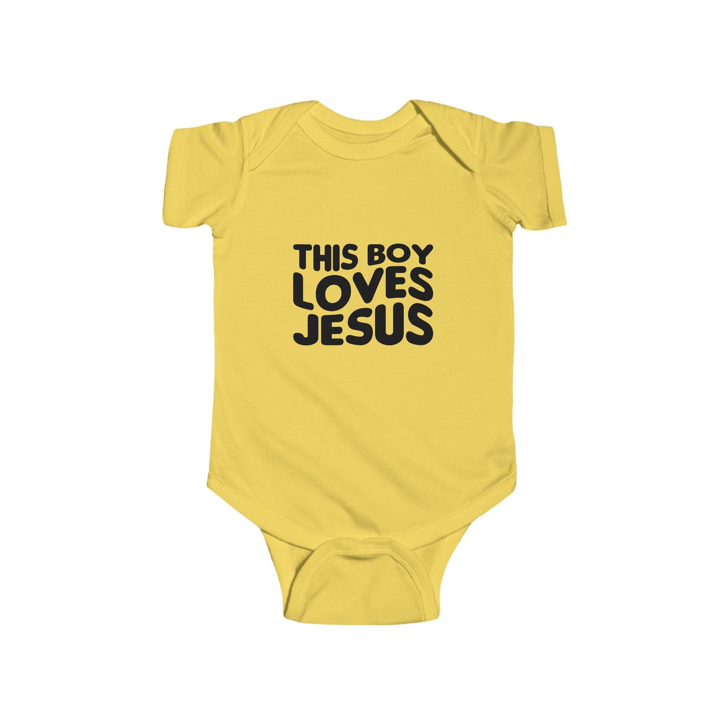 This Boy Loves Jesus Baby Onsie