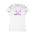 Pretty Girls Fitted Women's Tshirt (Purples Logo) - Sweet Baby Jeez Teez