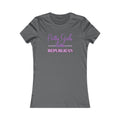 Pretty Girls Fitted Women's Tshirt (Purples Logo) - Sweet Baby Jeez Teez