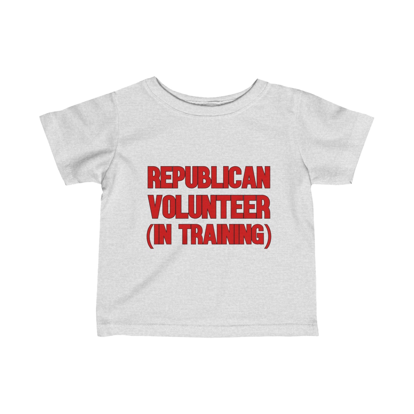 Republican Volunteer Unisex Toddler Tshirt (Red Logo) - Sweet Baby Jeez Teez