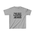 This Boy Loves Jesus Kid's Tshirt