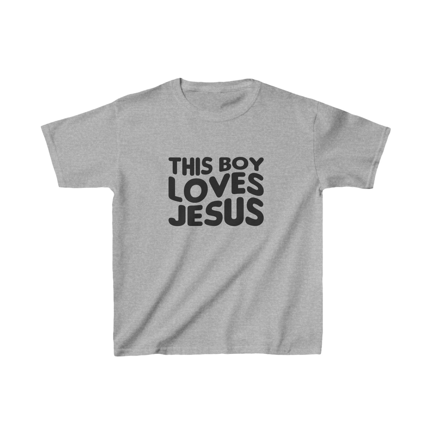 This Boy Loves Jesus Kid's Tshirt