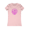 Mountains Women's Fitted Tshirt (Hot Pink Logo) - Sweet Baby Jeez Teez