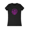 Mountains Women's Fitted Tshirt (Hot Pink Logo) - Sweet Baby Jeez Teez