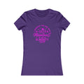 Mountains Women's Fitted Tshirt (Hot Pink Logo) - Sweet Baby Jeez Teez