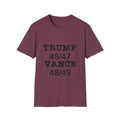 Trump/Vance Men's Tshirt (Black Logo) - Sweet Baby Jeez Teez