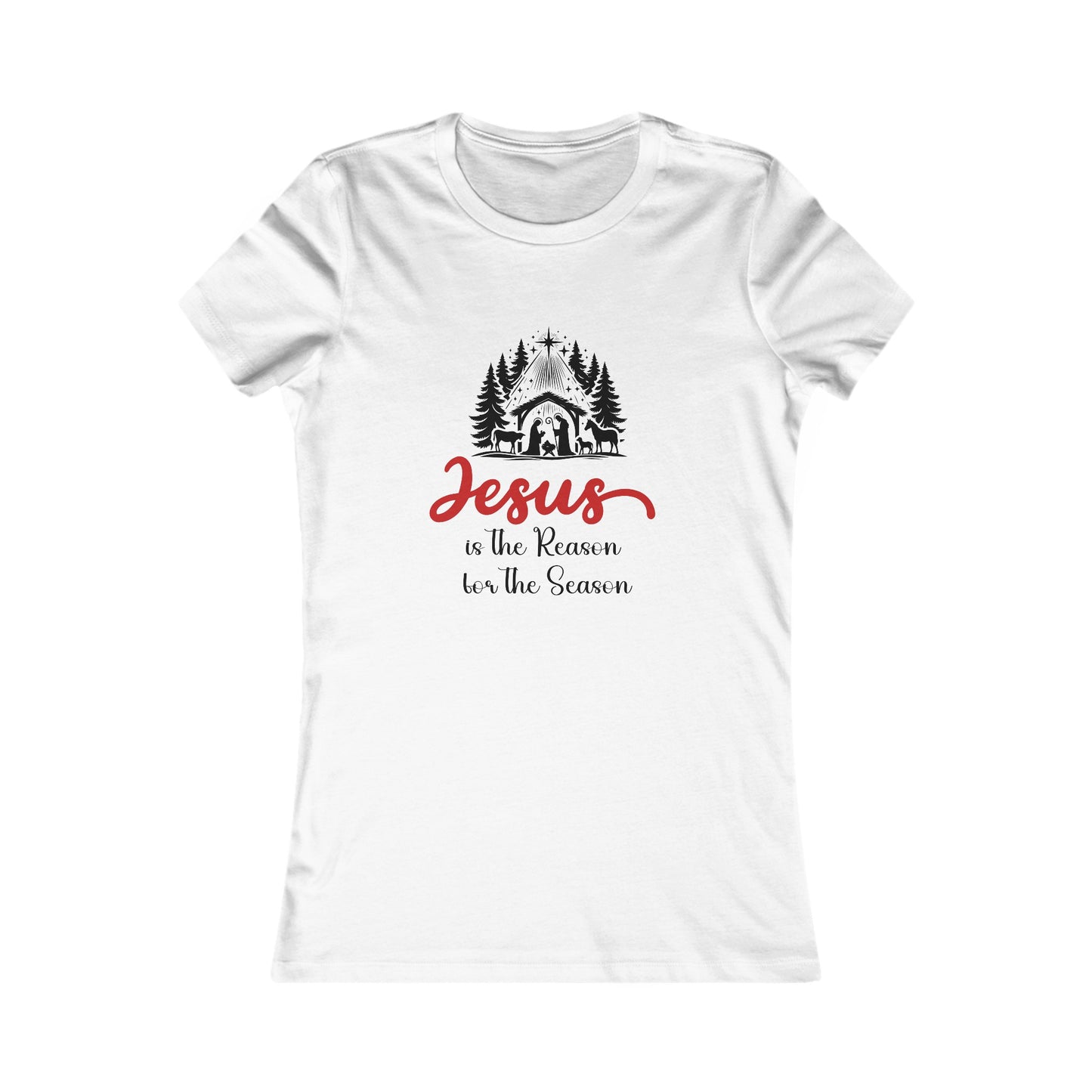 The Reason Women's Fitted Tshirt (Black Logo) - Sweet Baby Jeez Teez