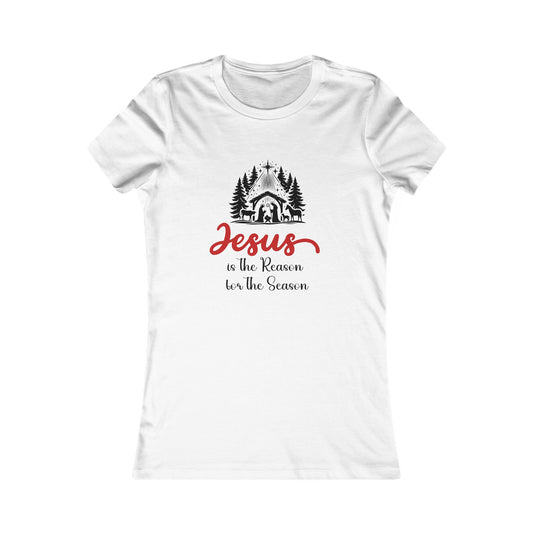 The Reason Women's Fitted Tshirt (Black Logo) - Sweet Baby Jeez Teez