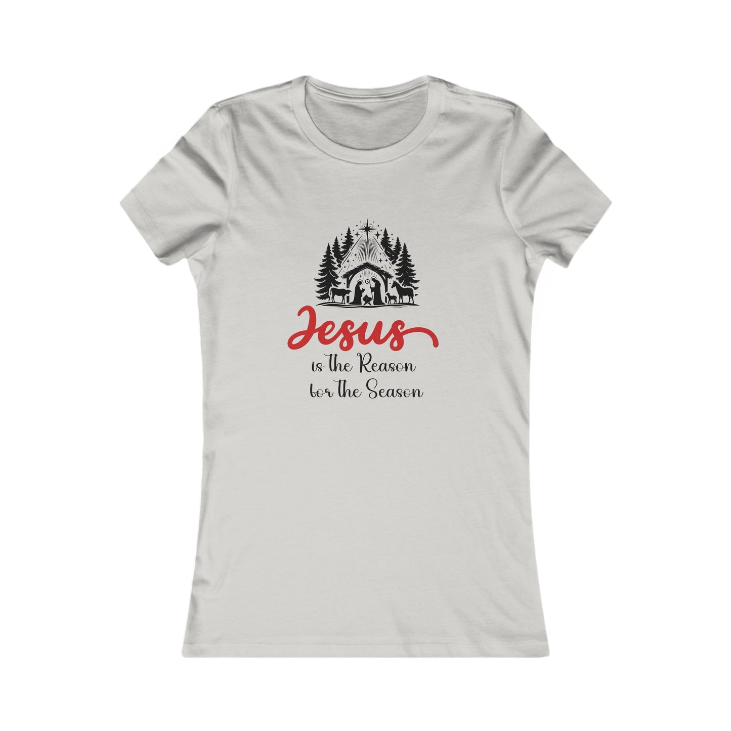 The Reason Women's Fitted Tshirt (Black Logo) - Sweet Baby Jeez Teez