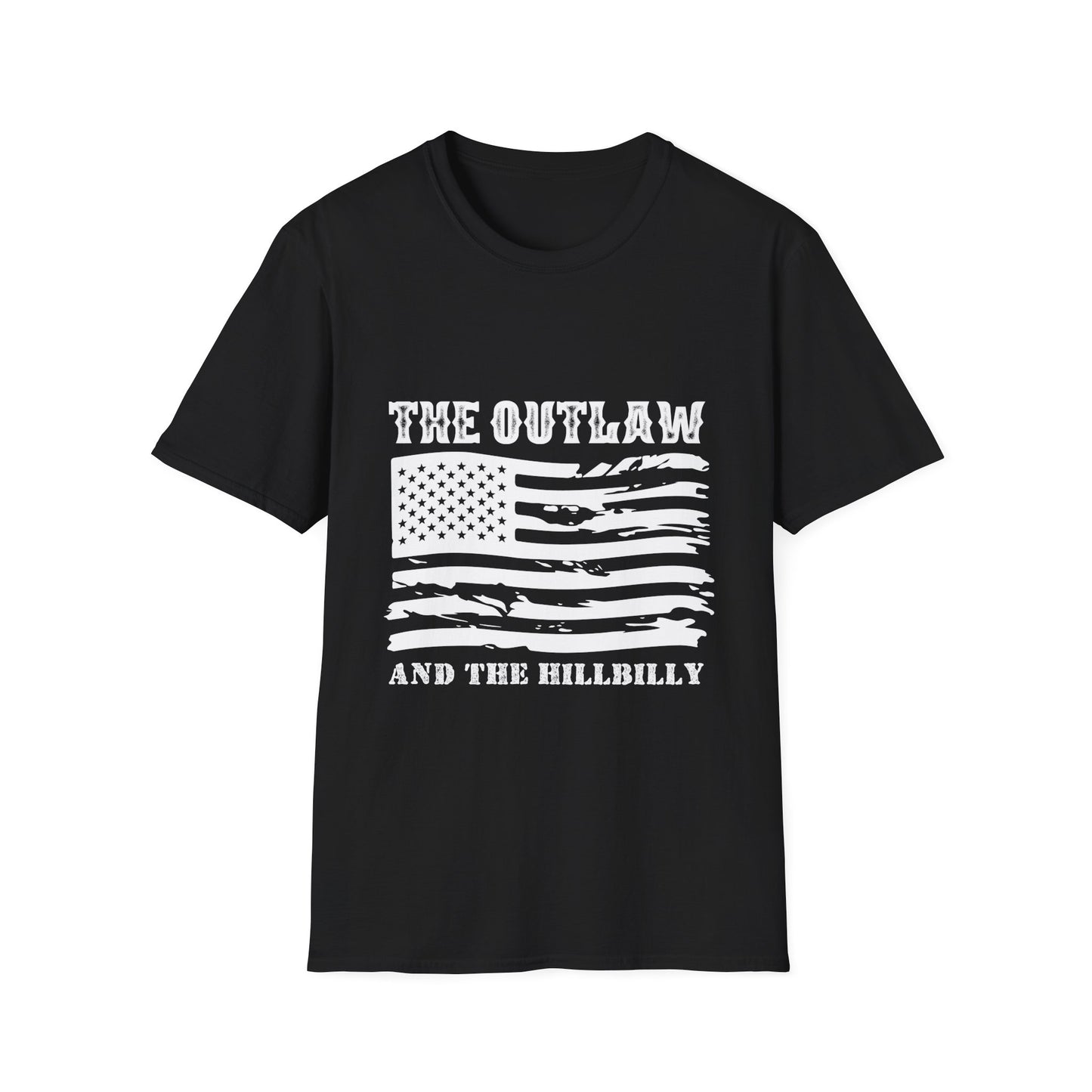 Outlaw Men's Tshirt (White Logo) - Sweet Baby Jeez Teez