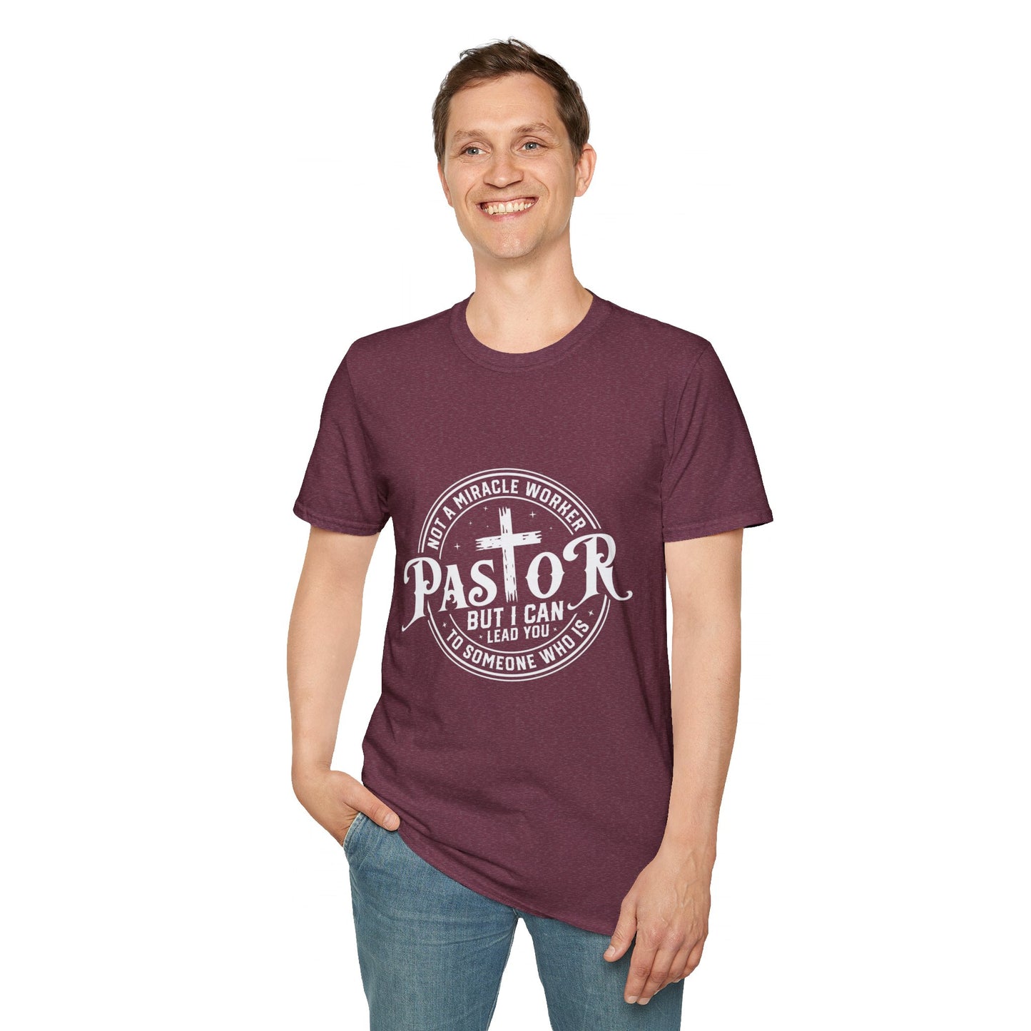 Pastor Men's Tshirt (White Logo)
