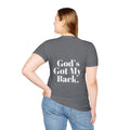 God's Got My Back Women's Relaxed/Plus Tshirt (White Back Logo) - Sweet Baby Jeez Teez